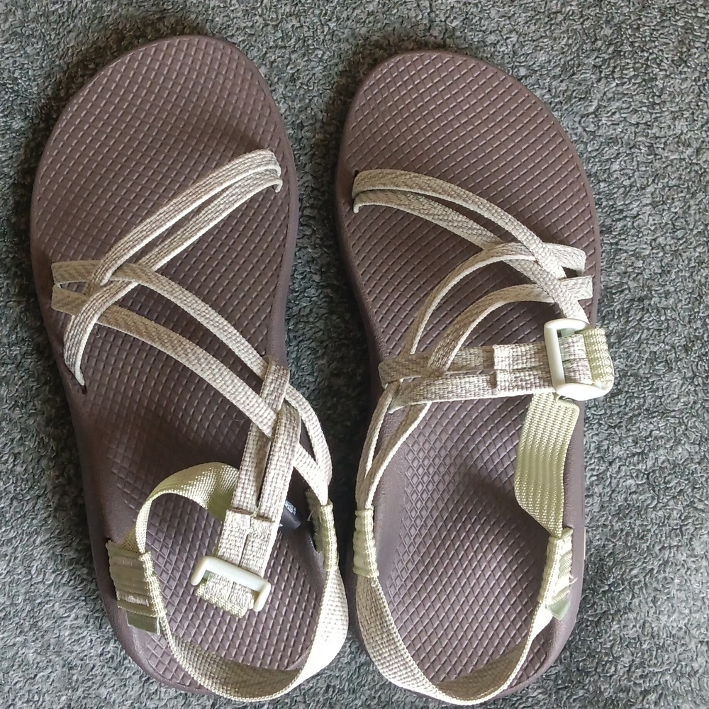 NWOT Chaco ZX/1 Cloud dual straps in celadon sandals size womens 9w